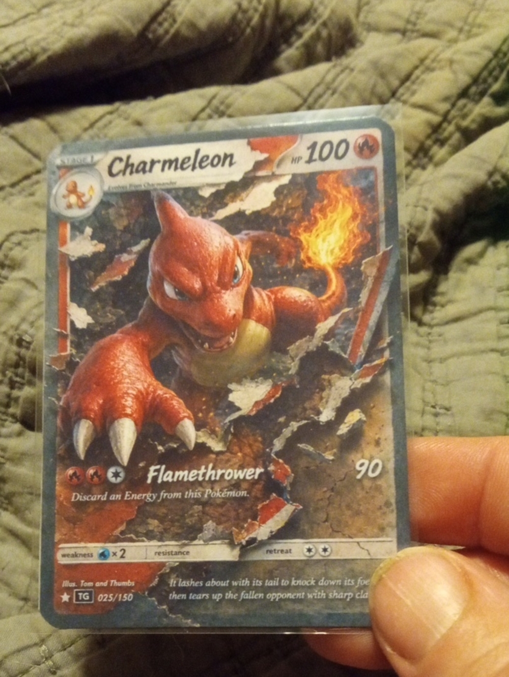 Charmeleon Trading Card – Red Charmeleon